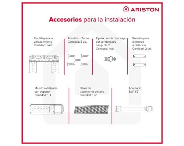 Ariston, alys 50, mono split inverter + unidad exterior Aire acondicionado 1X1 - Imagen 8