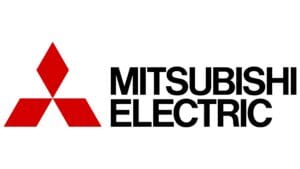 Logotipo de Mitsubishi Electric, rojo y negro
