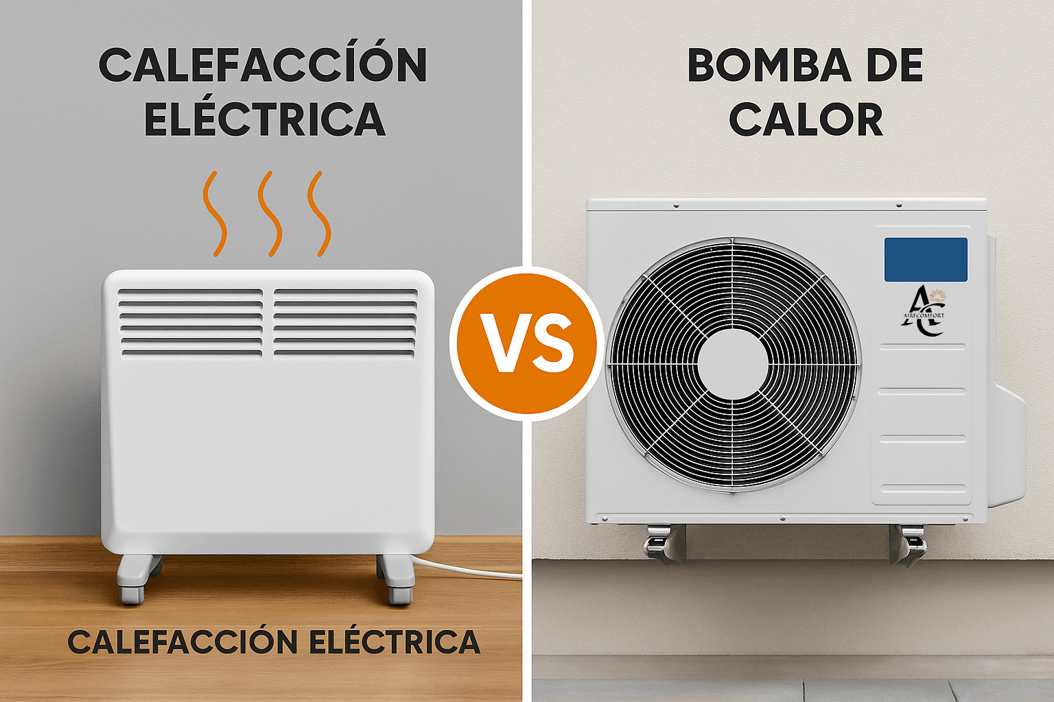 calefaccion o bomba de calor